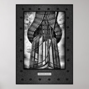 Fine Art, Teleportmodule, faux-geklonterd staal Poster