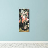 Fine Art Vase met Red Gladioli van Van Gogh Canvas Afdruk (Insitu (Houten vloer))