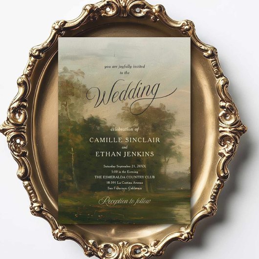 Fine Art Wedding Invitation | Estate Style
