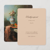 Fine Art Wedding RSVP Card (Devant / Derrière)