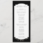 Fine Art Zwarte Bloemen Kalligrafie Programma (Achterkant)