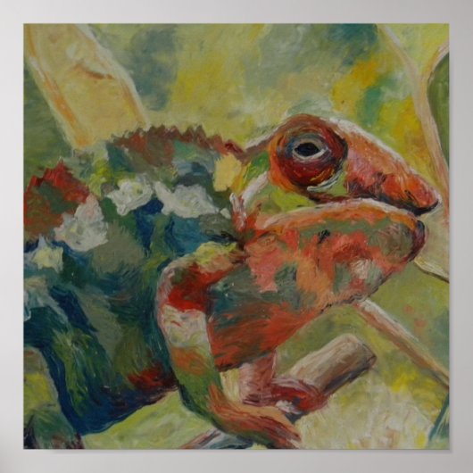 Fine Chameleon Art Poster (Voorkant)