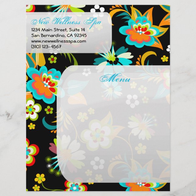 Fine Cute Cool Girly Retro Floral Mode (Voorkant)