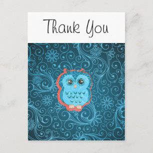 Fine Cute Cool Girly Retro Floral Mode Briefkaart