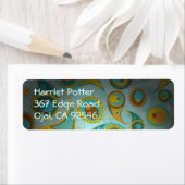 Fine Cute Cool Girly Retro Floral Mode Etiket (Insitu)