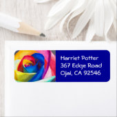 Fine Cute Cool Girly Retro Floral Mode Etiket (Insitu)