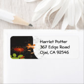 Fine Cute Cool Girly Retro Floral Mode Etiket (Insitu)