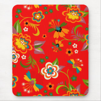 Fine Cute Cool Girly Retro Floral Mode Muismat
