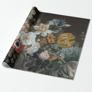 Fine Floral Decoupage Poster Cadeaupapier