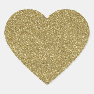 Fine Golden Decor Hart Sticker