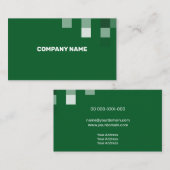 Fine Green Contemmodern Transparency Visitekaartje (Voorkant / Achterkant)