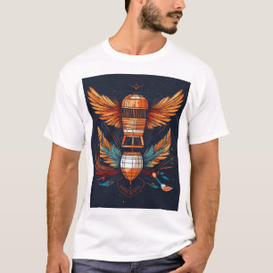 Fine Line Futurist Tattoo Art T-shirt