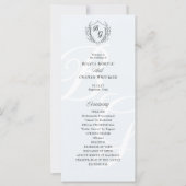 Fine-line klassiek  Crest monogram programma (Voorkant)