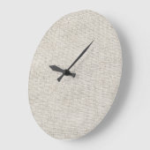 Fine Linen Fabric Light Neutral Modern Time Grote Klok (Hoek)