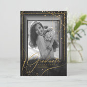 Fine Lines Gold Abstract Afstuderen Black ID907 (Staand voorkant)