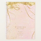 Fine Lines Gold Abstract Wedding Blush ID867 Planner (Voorkant)