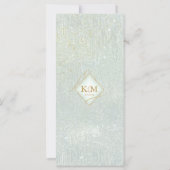 Fine Lines Gold Abstract Wedding Menu V2 Sg ID867 (Achterkant)