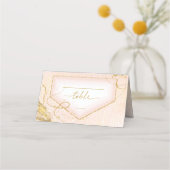 Fine Lines Gold Abstract Wedding Table B ID867 (Voorkant)