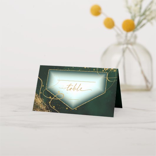 Fine Lines Gold Abstract Wedding Table Gr ID867 (Voorkant)