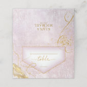 Fine Lines Gold Abstract Wedding Table Mv ID867 (Buitenkant ongevouwen)