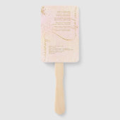 Fine Lines Gold Abstract Wedding V1 Blush ID867 Handwaaier (Achterkant)