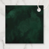 Fine Lines Gold Abstract Wedding V1 Emerald ID867 Bedankjes Labels (Achterkant)