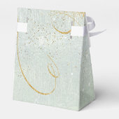 Fine Lines Gold Abstract Wedding V1 Sage ID867 Bedankdoosjes (Achterkant)