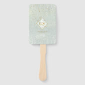 Fine Lines Gold Abstract Wedding V1 Sage ID867 Handwaaier (Voorkant)