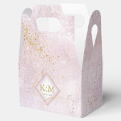 Fine Lines Gold Abstract Wedding V3 Mauve ID867 Bedankdoosjes (Geopend)