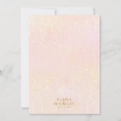 Fine Lines Gold Abstrait Mariage Menu V1 B ID867 (Dos)