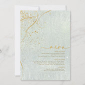 Fine Lines Gold Abstrait Mariage Menu V1 Sg ID867 (Devant)