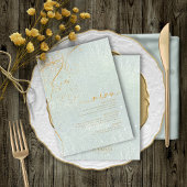 Fine Lines Gold Abstrait Mariage Menu V1 Sg ID867