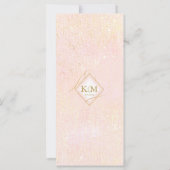 Fine Lines Gold Abstrait Mariage Menu V2 B ID867 (Dos)