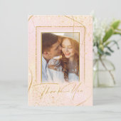 Fine Lines Gold Abstrait Mariage Merci B ID867 (Debout devant)