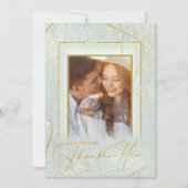 Fine Lines Gold Abstrait Mariage Merci Sg ID867 (Devant)