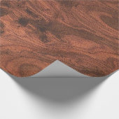Fine Mahogany Veneer Print Cadeaupapier (Hoek)