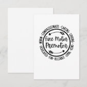 Fine Motor Premotory Occupational Therapist Bedankkaart (Voorkant / Achterkant)