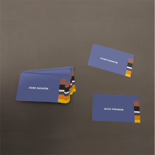 Fine Multicolor Classic lateral Stripes Visitekaartje