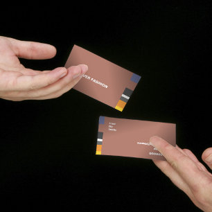 Fine Multicolor Classic lateral Stripes Visitekaartje