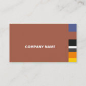 Fine Multicolor Classic lateral Stripes Visitekaartje (Voorkant)