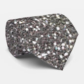 Fine Silver Texture Print Stropdas (Opgerold)