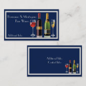 Fine Wine Blue Visitekaartje (Voorkant / Achterkant)
