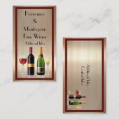 Fine Wine Gold Visitekaartje 2 (Voorkant / Achterkant)