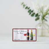 Fine Wine White Visitekaartje (Staand voorkant)