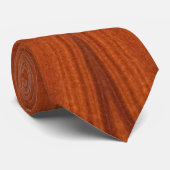 Fine Wood Grain Teak Mahogany Veneer Stropdas (Opgerold)