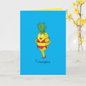 Fineapple - carte de voeux drôle de bikini (Fleur jaune)