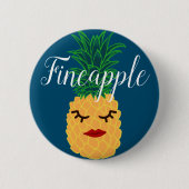 Fineapple Pineapple Ronde Button 5,7 Cm (Voorkant)