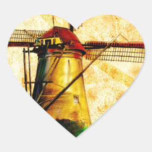 fineart F021 Windmolen Hart Sticker
