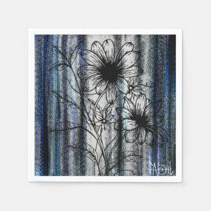 Fineline Flower Art Servet