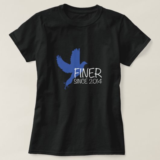 Finer sinds 2014 Shirt Zeta Phi Beta (Design voorkant)